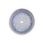 Klaudia - okrągła umywalka biało-niebieska