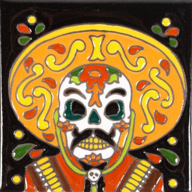 Catrina 2 -  Meksykańska płytka ceramiczna