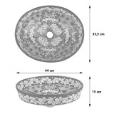 Brisa - Umywalka  ceramiczna nablatowa