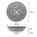 Sofia - Umywalka  ceramiczna nablatowa
