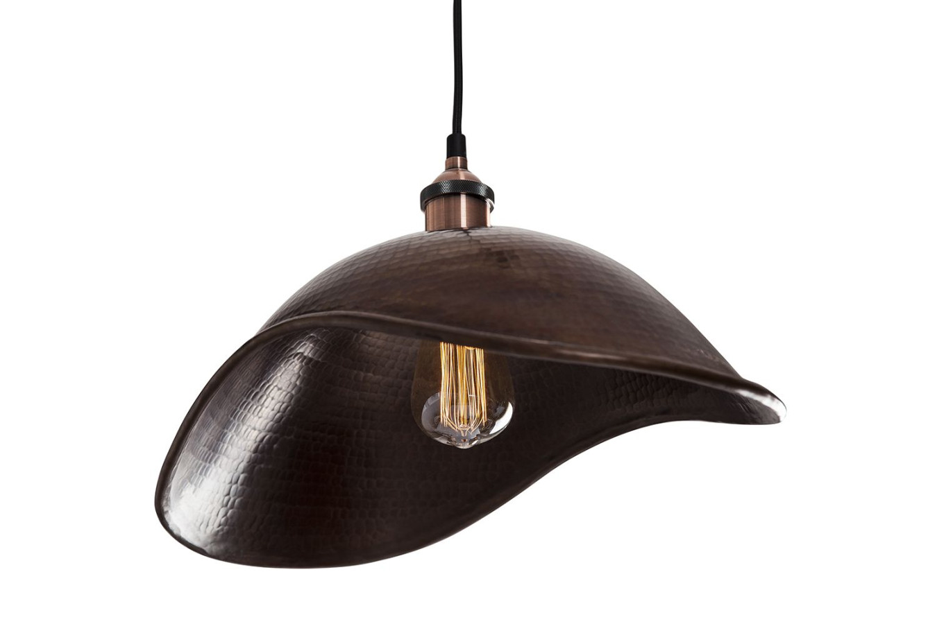 Dátil - ręcznie kuta lampa z Meksyku - czysta miedź