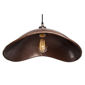 Dátil - ręcznie kuta lampa z Meksyku - czysta miedź