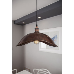 Dátil - ręcznie kuta lampa z Meksyku - czysta miedź