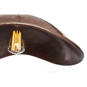 Dátil - ręcznie kuta lampa z Meksyku - czysta miedź