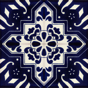 Matias- Granatowe płytki ceramiczne 15x15