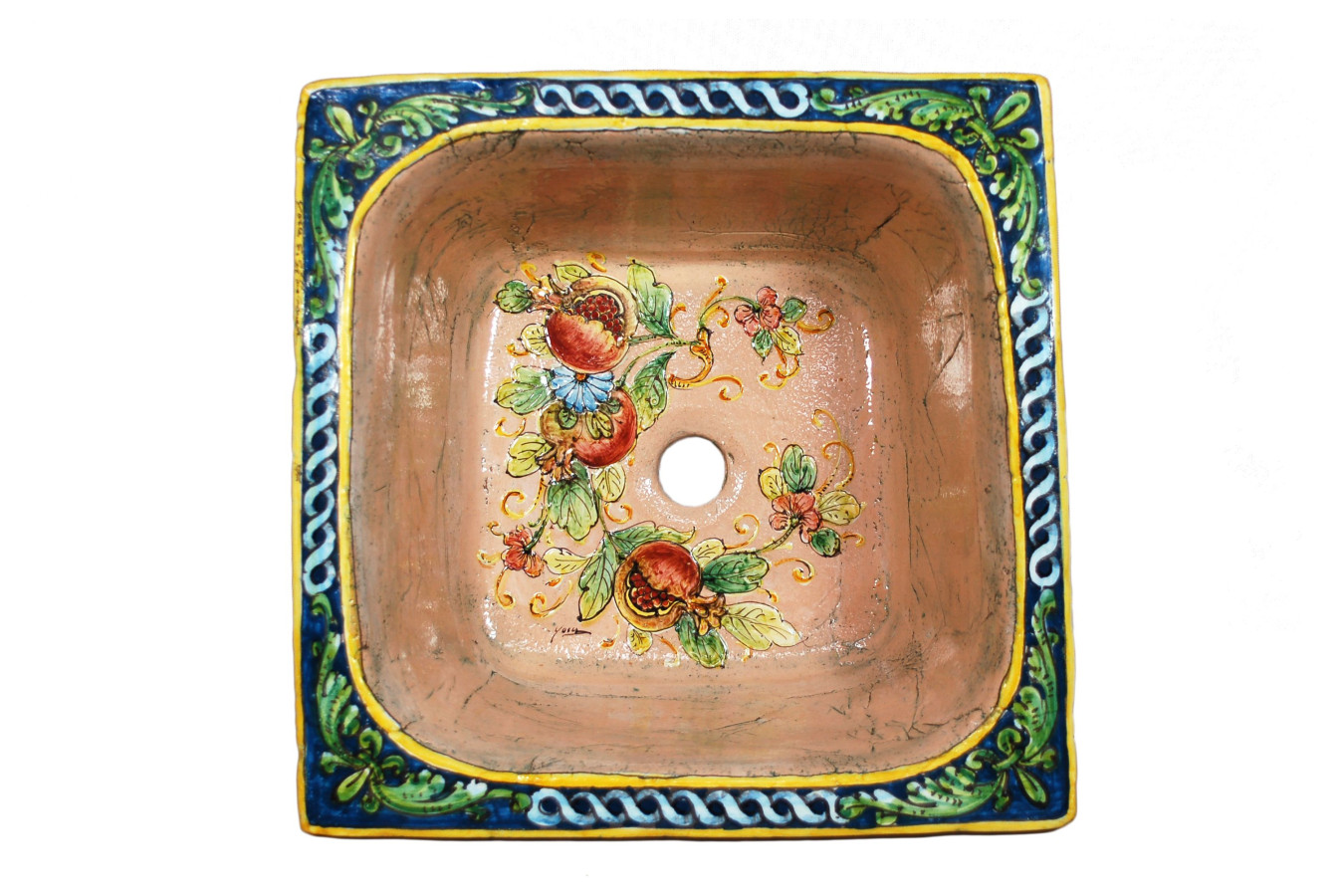Matilde - kwadratowy zlew ceramiczny z Włoch