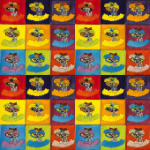 Catrinas - pop art płytki Talavera - 30 sztuk