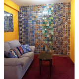 Verde  - kolorowy patchwork z płytek meksykańskich- 30 sztuk