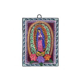 Virgen Cuadro - wizerunk Matki Bożej z Guadalupe - 15x11 cm