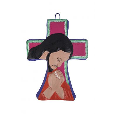 Cruz Cristo orando - krzyż z Meksyku