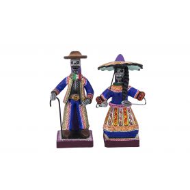 Matrimonio - kobieta i mężczyzna - rękodzieło z Meksyku - wys. 13 cm