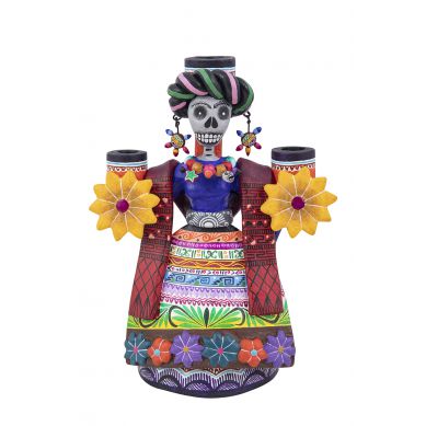 Candelero Frida - świecznik - rękodzieło z Meksyku