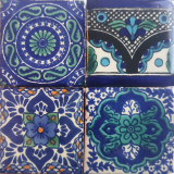 Teobaldo - zestaw czterech ceramicznych magnesów