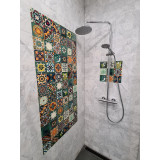 Verde  - kolorowy patchwork z płytek meksykańskich- 30 sztuk