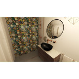 Verde  - kolorowy patchwork z płytek meksykańskich- 30 sztuk