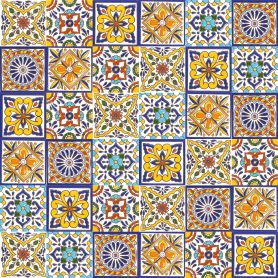 Felipe - Kolorowy patchwork z płytek ceramicznych z reliefem - 30 sztuk