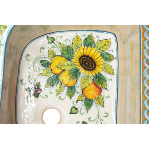 Sara - ceramiczny zlew dwukomorowy