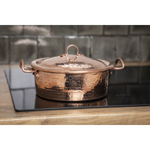 Garnek miedziany duży - średnica 29 cm