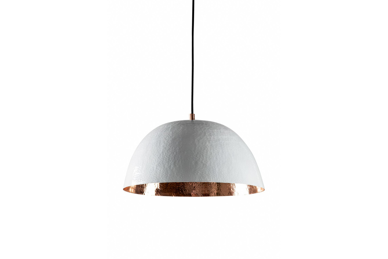 Espino Blanco - lampa miedziana z białą patyną