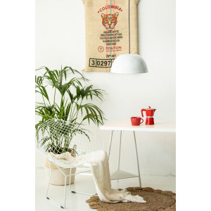 Espino Blanco - lampa miedziana z białą patyną