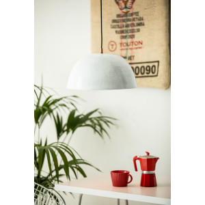 Espino Blanco - lampa miedziana z białą patyną
