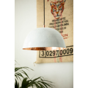 Espino Blanco - lampa miedziana z białą patyną