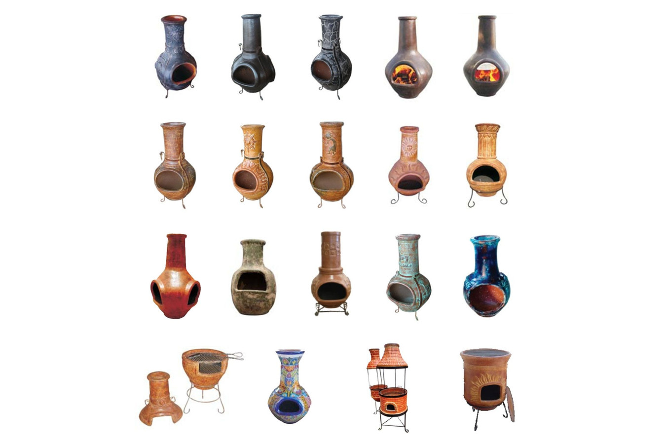 Meksykańskie kominki Chimenea