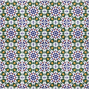 Tanger - ceramiczne płytki marokańskie 20x20 cm, 12 płytek w zestawie (0,5m2)