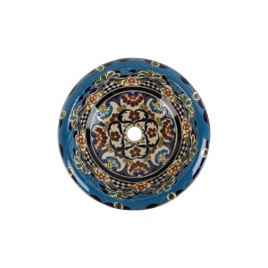 La Reina Prima - Ceramiczna umywalka zdobiona z reliefem