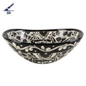 Serena Prima - Umywalka ceramiczna zdobiona z reliefem