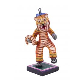Hombre tigre - Figurka człowiek-tygrys sztuka popularna Meksyk
