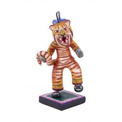 Hombre tigre - Figurka człowiek-tygrys sztuka popularna Meksyk