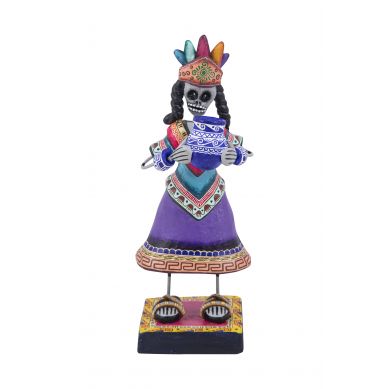 Malinche - Figurka meksykańska z gliny, sztuka folkowa