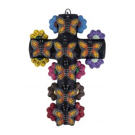 Cruz mariposa - Krzyż z motylami, sztuka folkowa z Meksyku