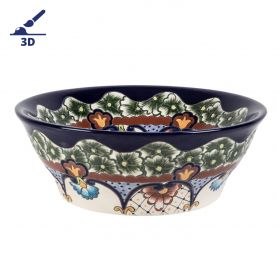Juanetta prima - Wysoka ceramiczna umywalka z reliefem