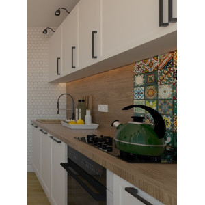 Verde  - kolorowy patchwork z płytek meksykańskich- 30 sztuk
