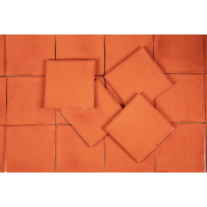 Naranja Deslavado pomarańczowa - płytki jednokolorowe Talavera