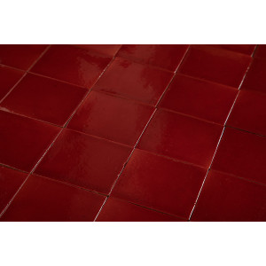 Rojo Cereza czerwona - Płytki jednokolorowe Talavera
