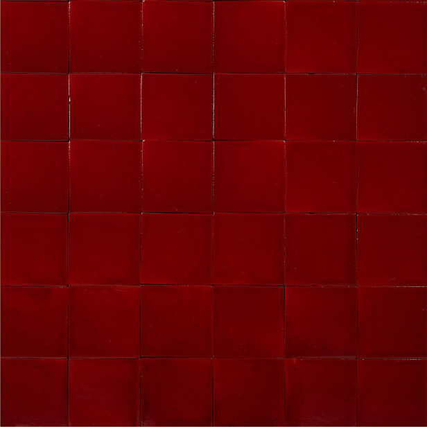 Rojo Cereza czerwona - Płytki jednokolorowe Talavera
