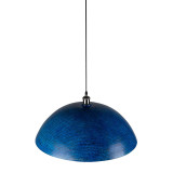 Sandia Azul XL - miedziana lampa sufitowa niebieska
