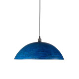 Sandia Azul XL - miedziana lampa sufitowa niebieska