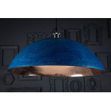 Sandia Azul XL - miedziana lampa sufitowa niebieska