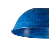 Taron - niebieska lampa z kutej miedzi