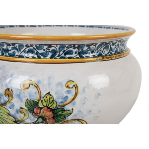 Ręcznie robiona sycylijska doniczka - Vaso di limoni S