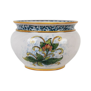 Ręcznie robiona sycylijska doniczka - Vaso di limoni S