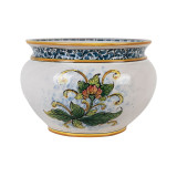 Ręcznie robiona sycylijska doniczka - Vaso di limoni S