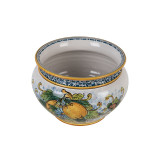Ręcznie robiona sycylijska doniczka - Vaso di limoni S