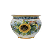 Vaso di girasoli M - sycylijska ceramiczna doniczka