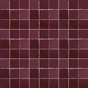 Raspberry Zellige - bordowe płytki zellige