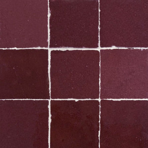 Raspberry Zellige - bordowe płytki zellige